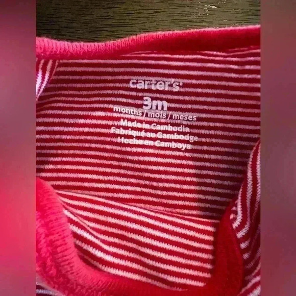 Set Of 3. Carters Boys 03 Months One Piece Outfit Stripes - Picture 8 of 8